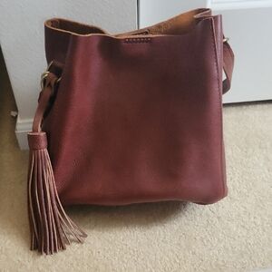 PLG Nutmeg Butterfly Bag With Matching Tassel